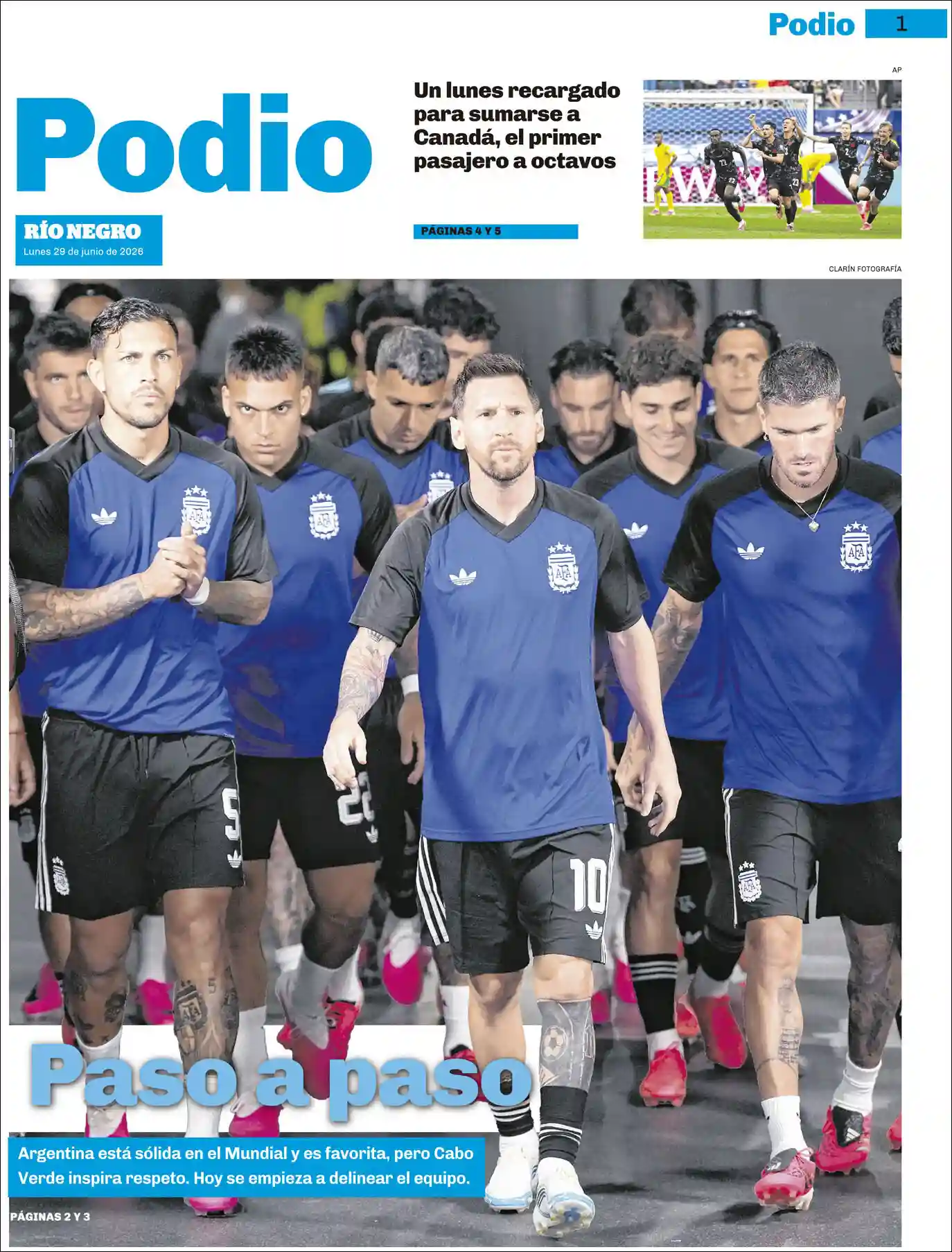 Evolucion Streaming | DEL SOL NOTICIAS - Tapa del diario Rio Negro