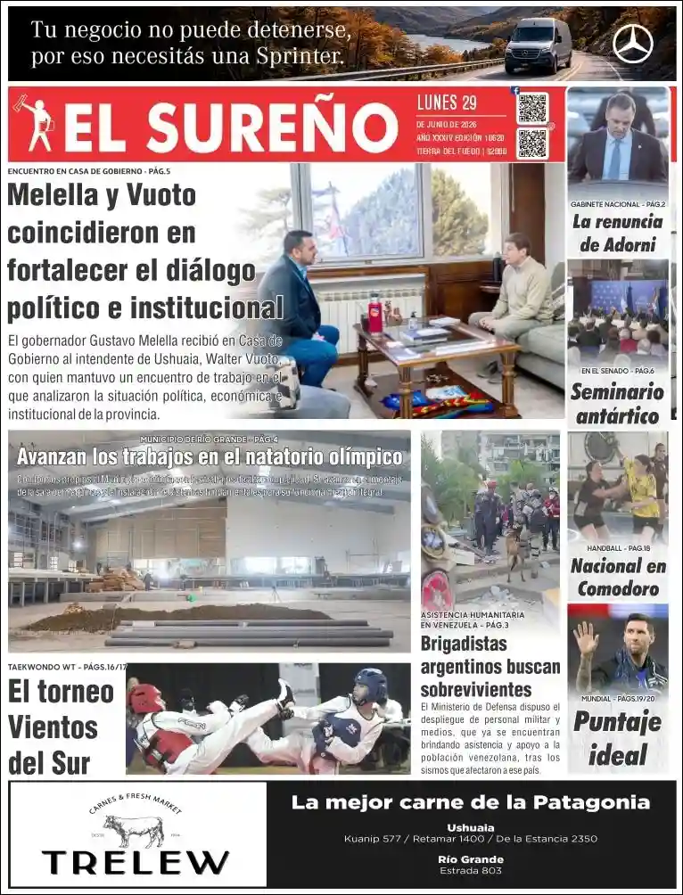Evolucion Streaming | DEL SOL NOTICIAS - Tapa del diario El Sureño